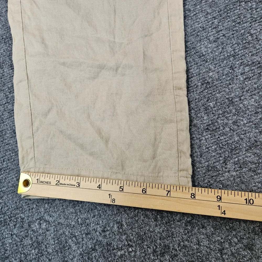 Quince 100% European Linen Maternity Pants Driftwood XS Smocked Waist MANGORS001